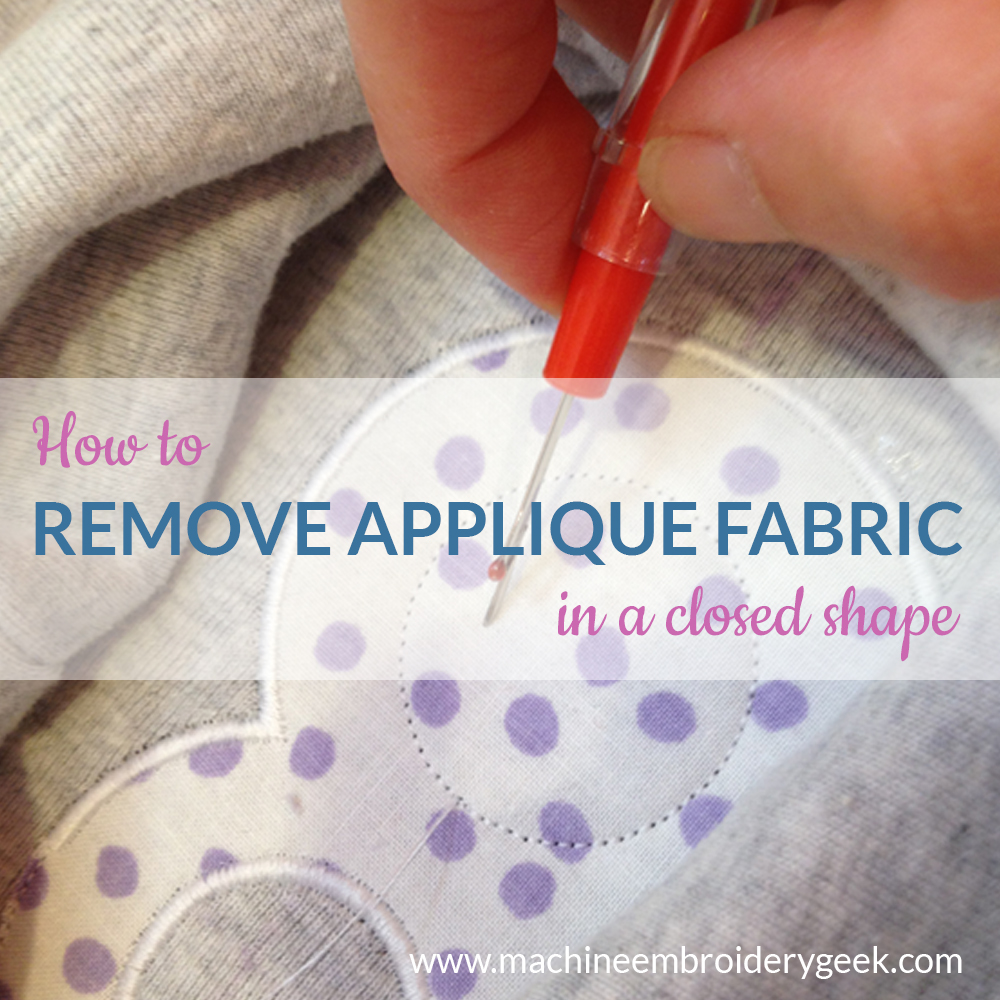How To Remove Embroidery - Both Hand And Machine Stitched ⋆ Hello Sewing