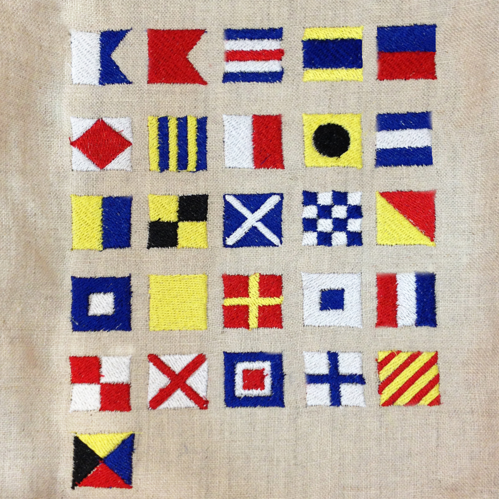  BACK DESIGN Nautical Signal Flag Alphabet Sweatshirt :  Clothing, Shoes & Jewelry