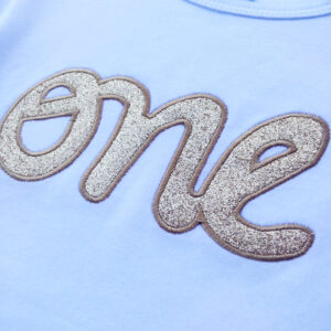 Set of numbers in cursive (one through five) machine applique and embroidery designs in many sizes and styles.