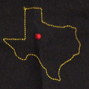 Texas appliqué and embroidery design in 7 styles and sizes. Buy this U.S. state (Texas) embroidery design set – get any state free
