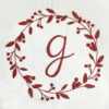 whimsical wreath with berries would look great embroidered on some pillow cases