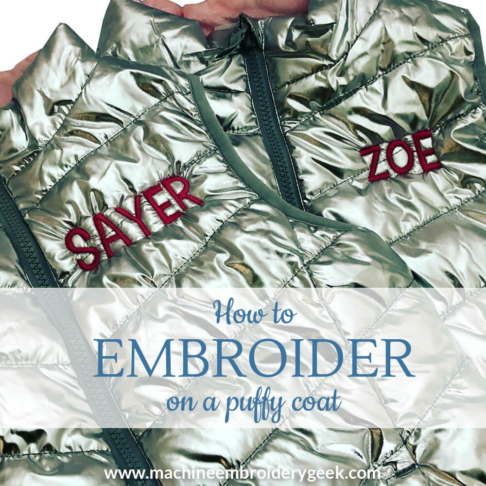 Can You Embroider down Jackets - Embroidery Machine World