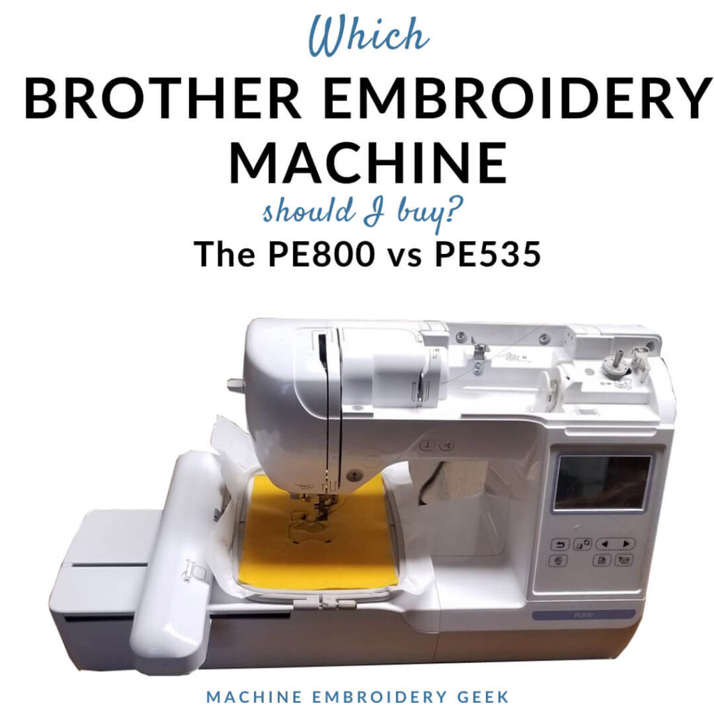 Brother PE535 VS Brother PE800 