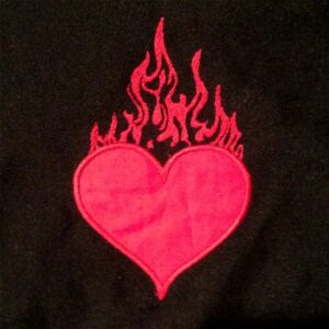 Modern Valentine’s embroidery and appliqué design set
