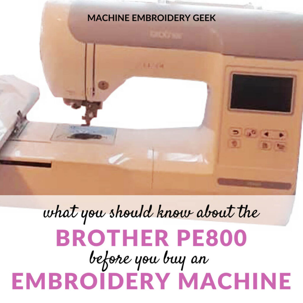 Brother PE800 Embroidery Only Machine Best Review
