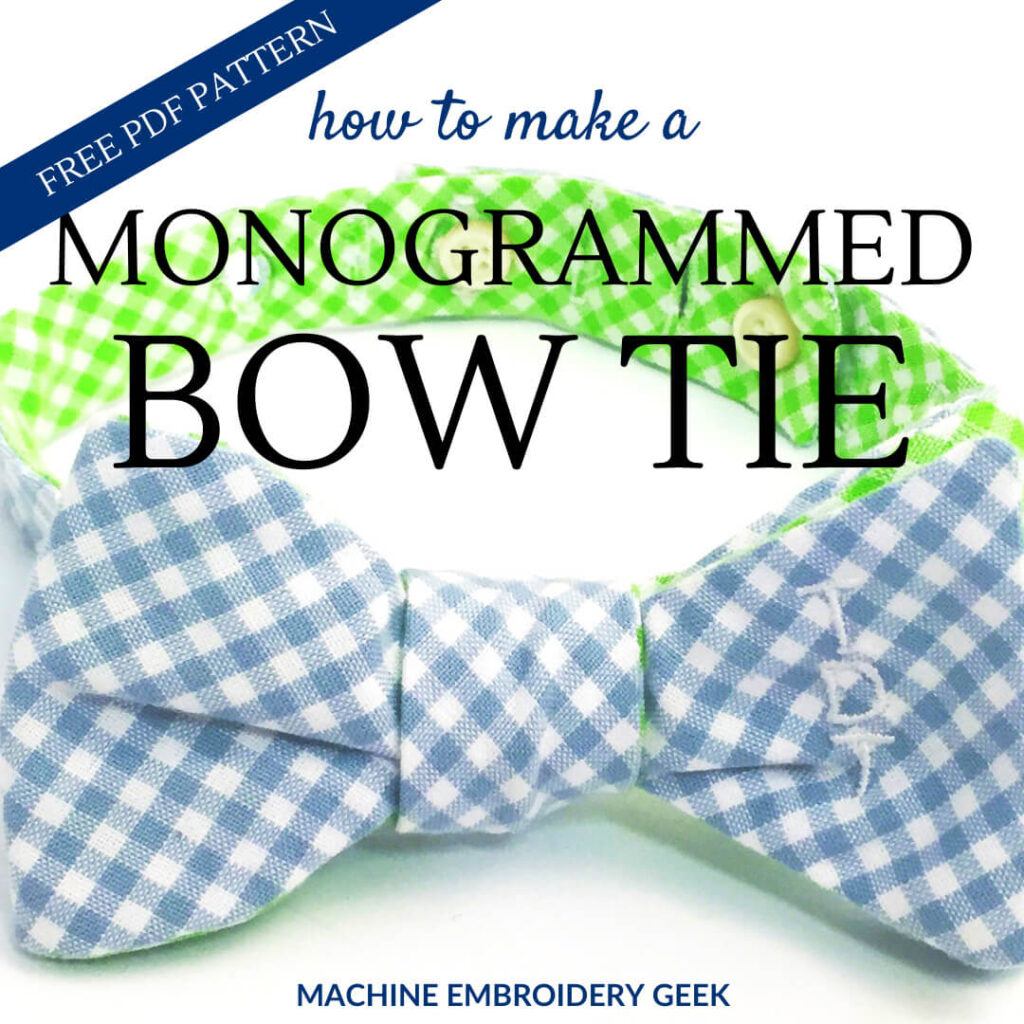 Script (Initials on Bow) Monogram Bow Tie