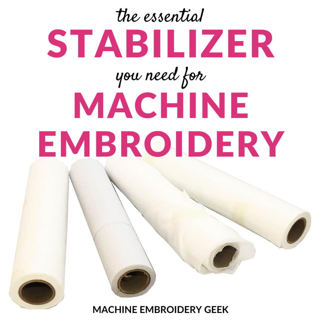 Tear Away Stabilizer - Embroidery Backing - No Show Embroidery