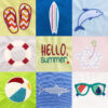 Summer fun machine applique design set