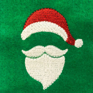 Sweet and simple Santa face embroidery design