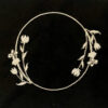 winter wreath with reflecting flowers