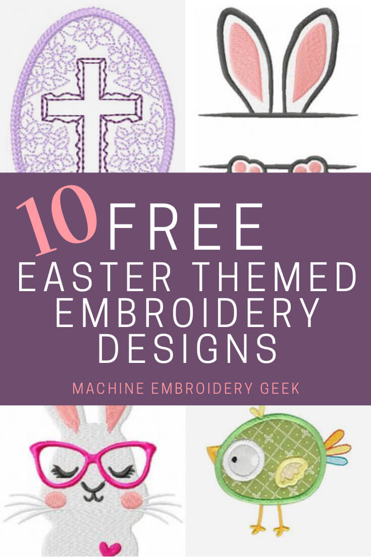 10 Free Easter Embroidery Designs - Machine Embroidery Geek