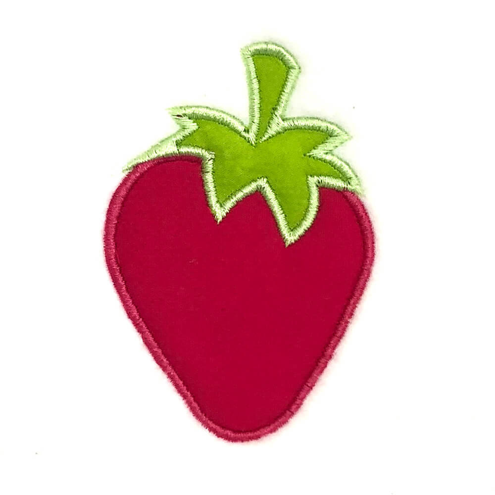 Small Strawberry Fabric Iron on Applique Your Choice From 3