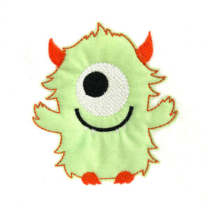 Little monster raw edge appliqué design
