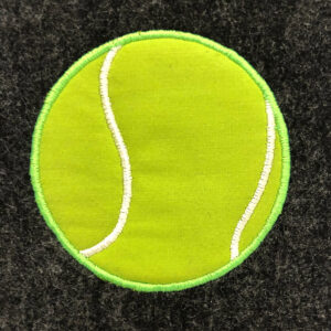 Tennis ball appliqué design