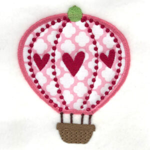 Hot air balloon appliqué design