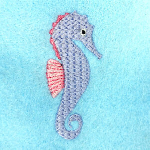 Seahorse embroidery design