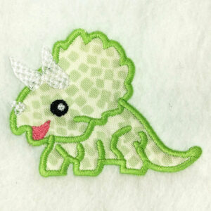 Triceratops appliqué design
