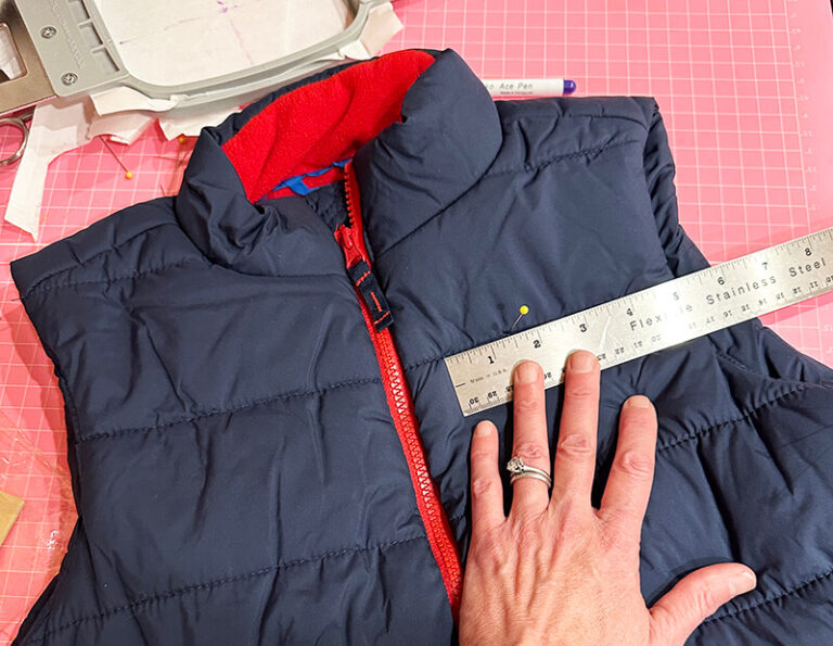 How to embroider on a puffy vest (or coat) - Machine Embroidery Geek