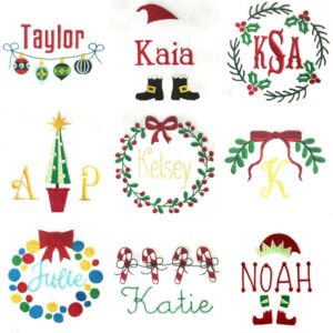 Modern Personalized Christmas Design Set
