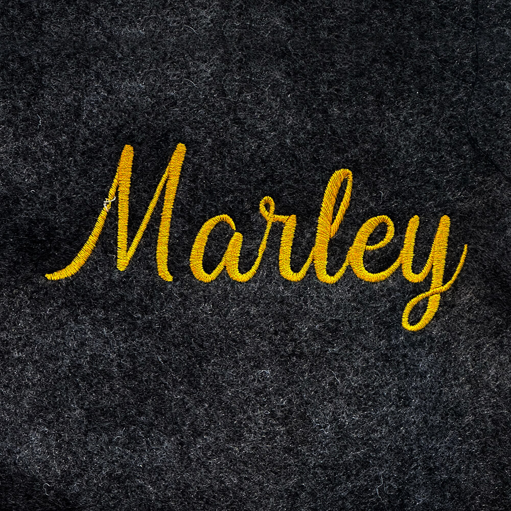 Marley Script Embroidery Font