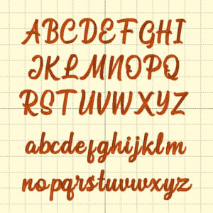Marley Script Embroidery Font