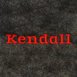 Kendall Embroidery Font
