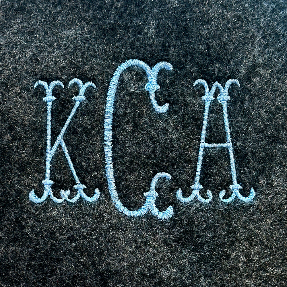Longboat Key Monogram Embroidery Font