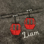 Retro Gondola Embroidery Design