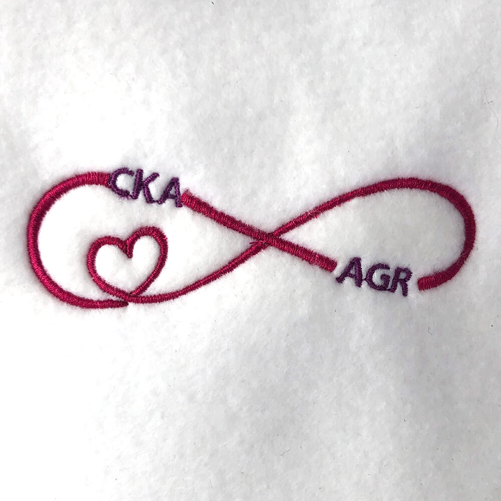 Infinity with Heart to Customize with Initials - Image 2