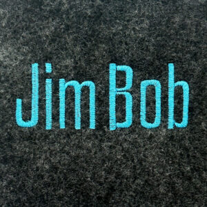 Jim Bob Embroidery Font