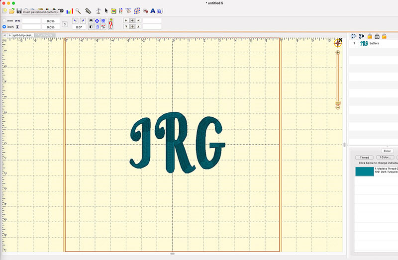Building monograms in Embrilliance Essentials