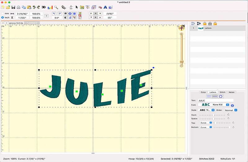 DISTORT TEXT AND SET IT ON A CURVE