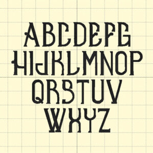 Gin and Tonic Monogram – Machine Embroidery Font