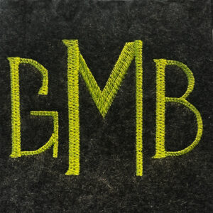 Gin and Tonic Monogram – Machine Embroidery Font