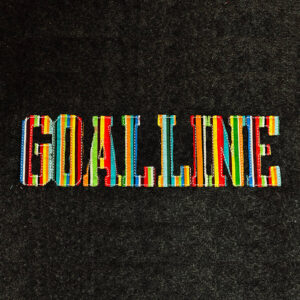 Goal Line Raw Edge Applique Machine Embroidery Font