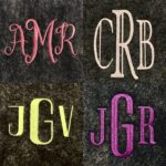 Monogram Favorites Embroidery Font Four Pack
