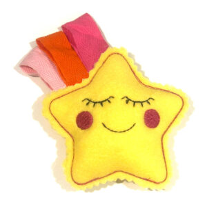 In-the-hoop star rainbow stuffie baby toy
