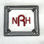 Mahj Inspired Ivory Grain Frame Embroidery Design