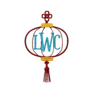 Mahjong Lantern Frame Embroidery Design