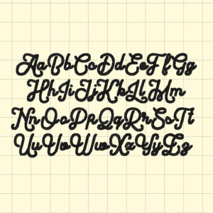 Maisie Script – Machine Embroidery Font